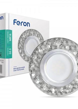 Вбудований світильник feron cd835 з led підсвічуванням