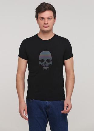 Футболка "only man" чорна c черепом (95-tsh-3-02-black/skull)