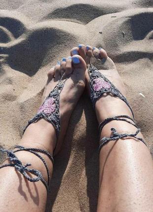 Браслети на ногу креативний аксесуар для пляжу6 фото
