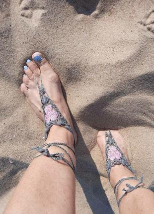 Браслеты на ногу  креативный аксессуар для пляжа