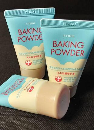 Пінка для вмивання etude house baking powder1 фото