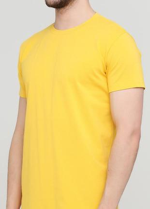 Жовта футболка "only man" з жовтим логотипом ззаду3 фото