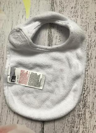 Крутой слюнявчик новый год mothercare 0-6мес2 фото