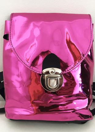 Рюкзак дитячий рожевий маленький. модель: 824411 фото