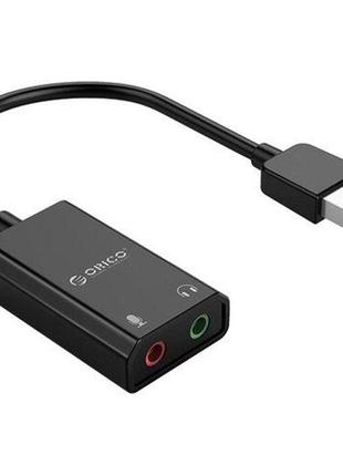 Зовнішня звукова карта orico usb sound card adapter skt2-bk black