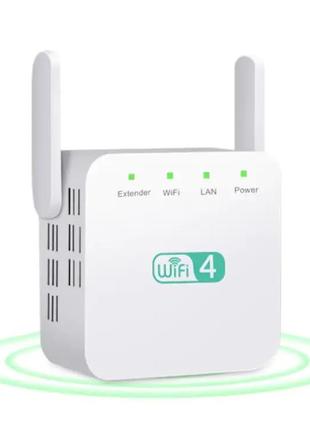 Підсилювач wifi сигналу (ретранслятор) 2.4 ггц 300 мбіт/с біли...