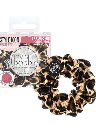 Треедова 🐆 резиночка invisibobble в леопардовому кольорі 🌸1 фото