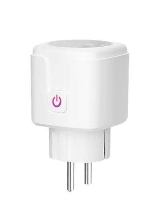 Розумна wifi розетка aubess 20а smart plug з енергометром, вай...