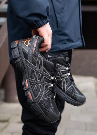 Чоловічі кросівки асікс гель канаха 8 чорні / asics gel kahana 8 black rose gold5 фото