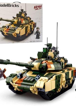 Конструктор військовий танк конструктор для хлопчиків 758дет s...