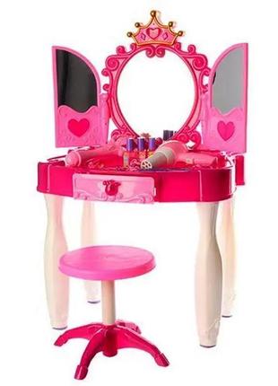 Трюмо дитяче туалетний столик зі стільчиком і аксесуарами дитя...3 фото