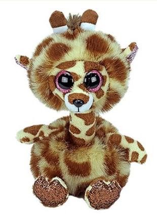 Дитяча іграшка м’яконабивна ty beanie boo's 36382 жираф "gerti...