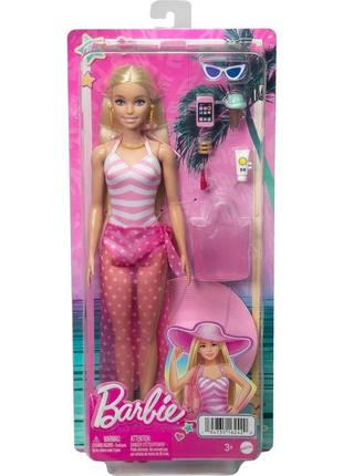 Набір з лялькою барбі "пляжна прогулянка" barbie