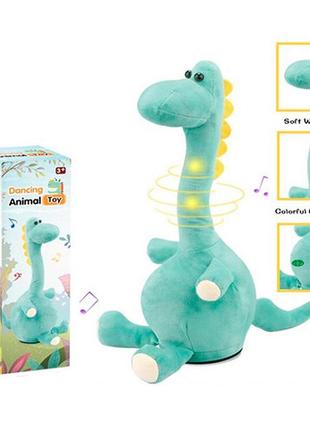 М'яка іграшка mp 2306 (12шт) динозавр,35см, повторюшка, музика...