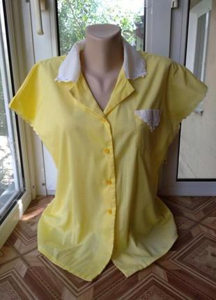 Льняная блуза блузка рубашка большого размера2 фото