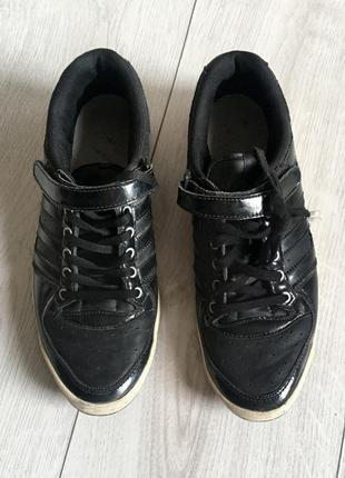 Adidas sleek series кросівки чоловічі чорні шкіряні оригінал 382 фото
