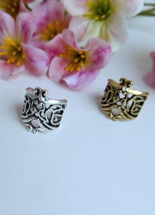 Стильні кафи кафа каф 1 шт. під срібло бронзу