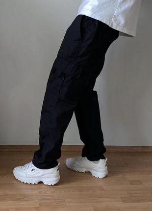 Himalayan basic black cargo work pants (карго штани)