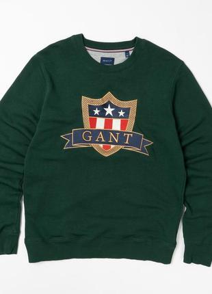 Gant banner shield crew neck sweatshirt мужской свитшот1 фото