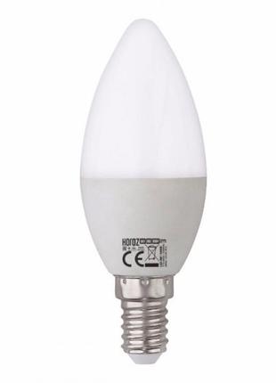 Led лампа свічка з-37 10w 3000k e-14 horoz ultra-10