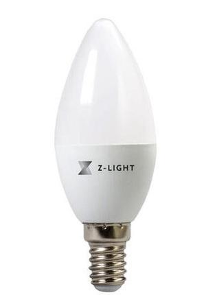 Led лампа свічка з-37 10w 6400k e-14 z-light