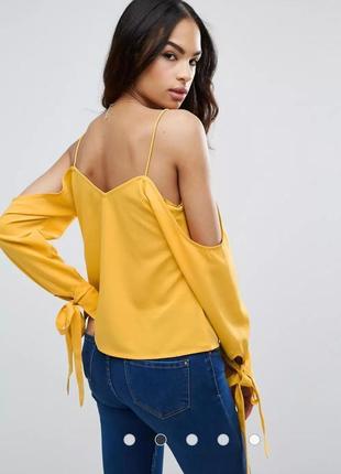 Красивая блуза с открытыми плечами asos этикетка3 фото