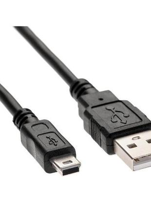 Usb кабель mini usb 2.1a 1m чорний
