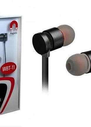 Бездротові портативні навушники walker wbt-11, гарнітура bluet...