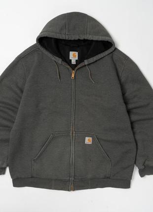 Carhartt rain defender vintage full zip hoodie sweatshirt jacket  чоловіче худі