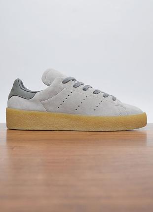 Adidas originals stan smith crepe grey кроссовки оригинал fz6440