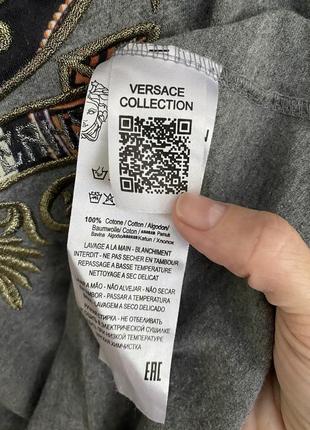 Брендовая мужская/унисекс футболка versace jeans  collection s🧡опигинал🧡4 фото