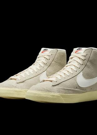 Кроссовки nike blazer mid 77 vintage beige3 фото