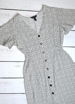 Базова ніжна приталена сукня міді в геометричний принт new look, розмір 44 - 468 фото