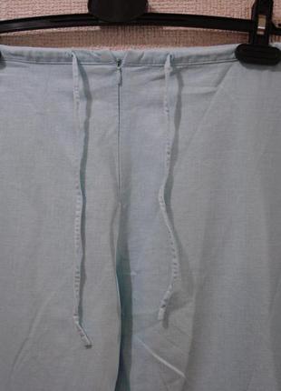 Капри летние льняные брюки размер 14(xl)2 фото