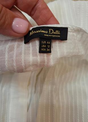 Красивая белая блузка, рубашка massimo dutti, размер l-xl.2 фото