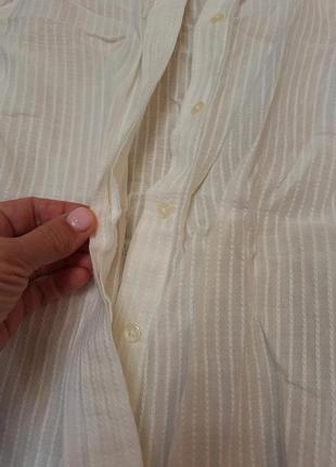 Красивая белая блузка, рубашка massimo dutti, размер l-xl.4 фото