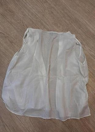 Красивая белая блузка, рубашка massimo dutti, размер l-xl.6 фото