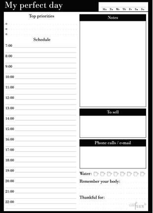 Щоденник daily planner my perfect day класік