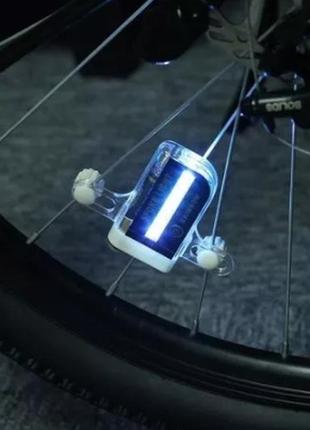Підсвічування коліс велосипеда 14 світлодіодів led в спиці вело габарит2 фото