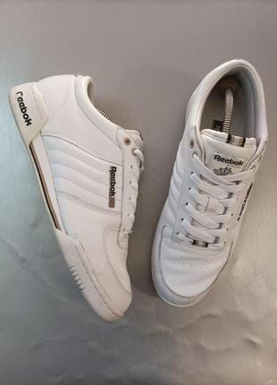 Кроссовки reebok classic leather white3 фото