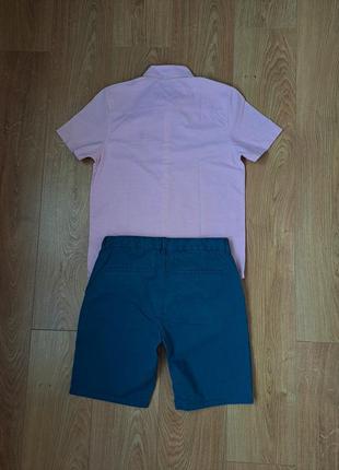 Летний набор для мальчика/шорты/рубашка с коротким рукавом5 фото