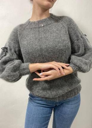 Джемпер из ангоры "сумерки" рукав 3/4.