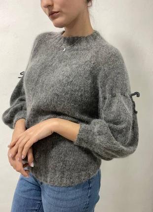 Джемпер из ангоры "сумерки" рукав 3/4.