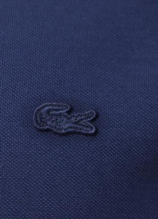 Мужская новая синяя поло футболка lacoste [ s ]7 фото