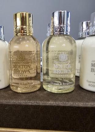 Molton brown гель для душа, лосьон люкс англия