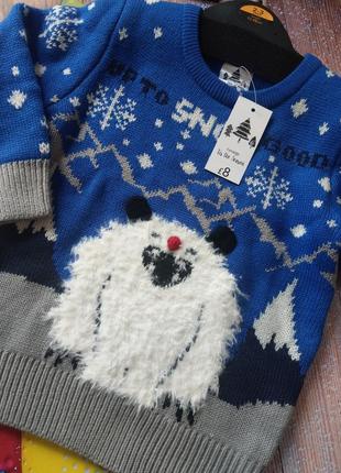Свитер george снежный человек