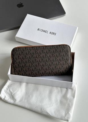 Гаманець michael kors wallet brown/ginger10 фото