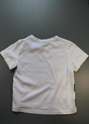 Белая футболка в цветную полоску от h&amp;m, 2-4 рочки5 фото