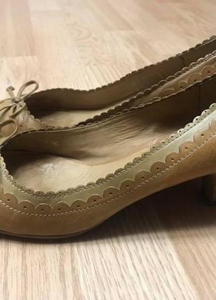 Туфли модельные tamaris натуральная кожа р.40/39,52 фото