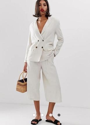 Стилтный бежевый пиджак оверзайз asos disign